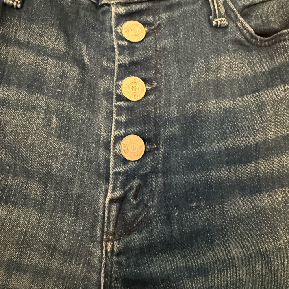 MOTHER High Rise Blue Jeans - Picture 4 of 5